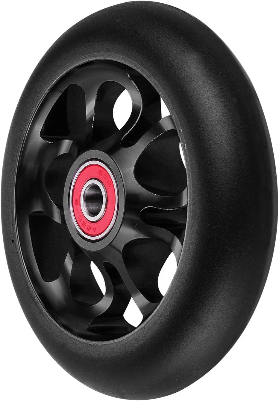 2pcs Replacement 100mm Pro Scooter Wheels with Abec 9 Bearings 100mm, A-Black