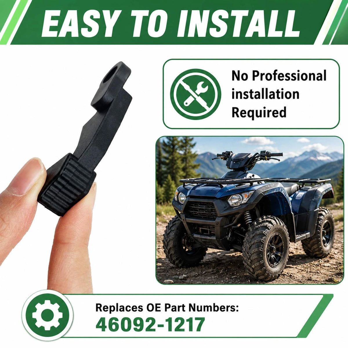 46092-1217 ATV Choke Lever Fits for Kawasaki Prairie 360 650 Mud Resistant