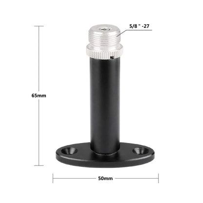 CAMVATE Wall Mount Bracket With 5/8"-27 Male Screw 5 x 6.5 x 2.2 cm, black