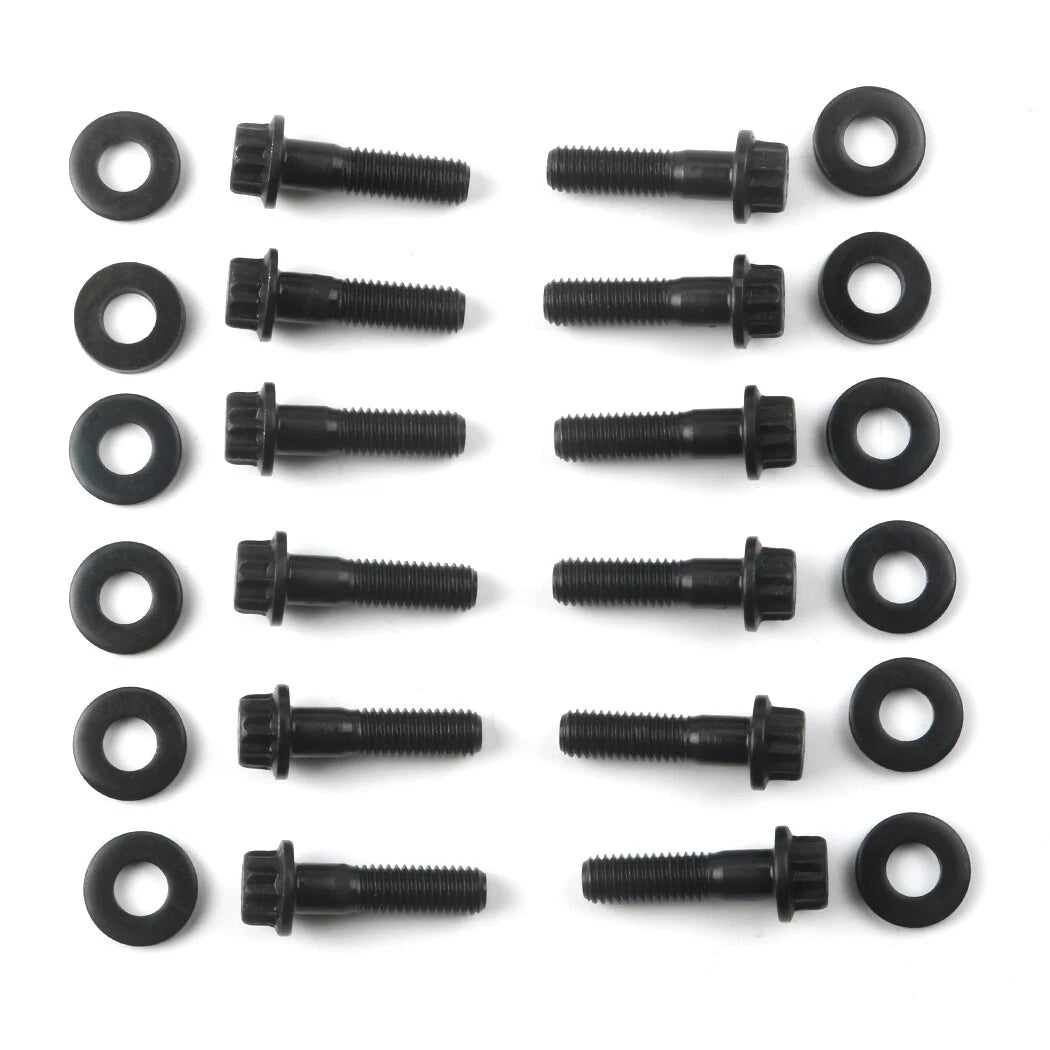 For Chevy SBC/GenIII LS 3/8" Flange 12PT Header Bolt Kit Replace 134-1202