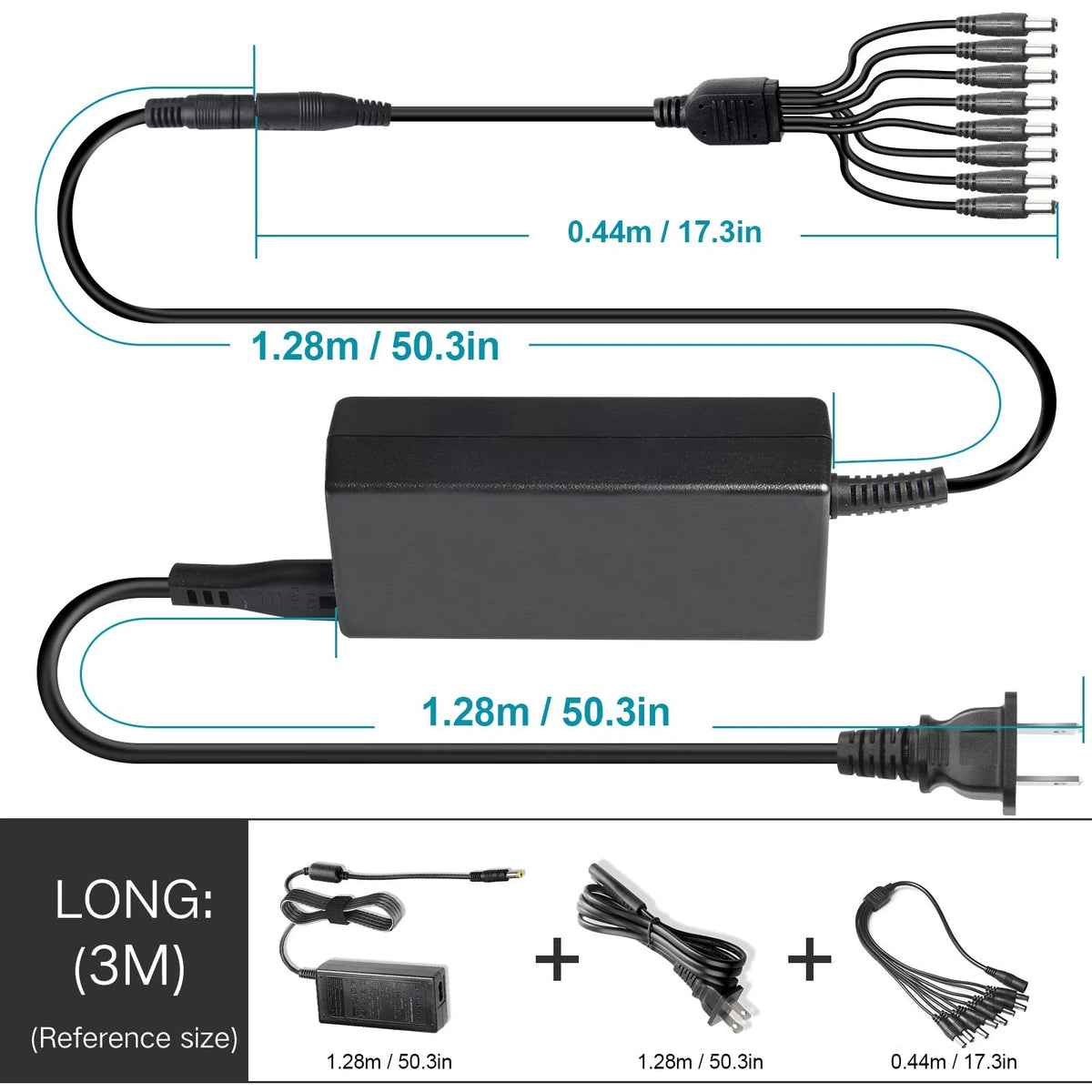 Fancy Buying Security Camera Power Adapter 12V 5A 100V-240V AC to DC Black