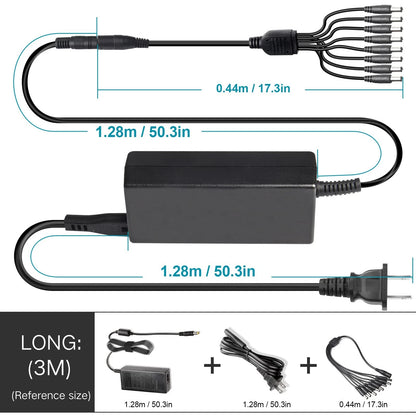 Fancy Buying Security Camera Power Adapter 12V 5A 100V-240V AC to DC Black