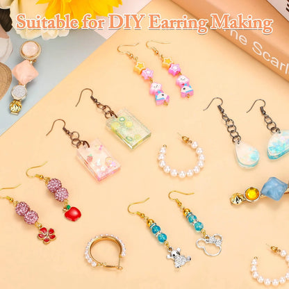 Cridoz 960PCS Earrings Making Supplies Kit with 240PCS Earring Multicolors