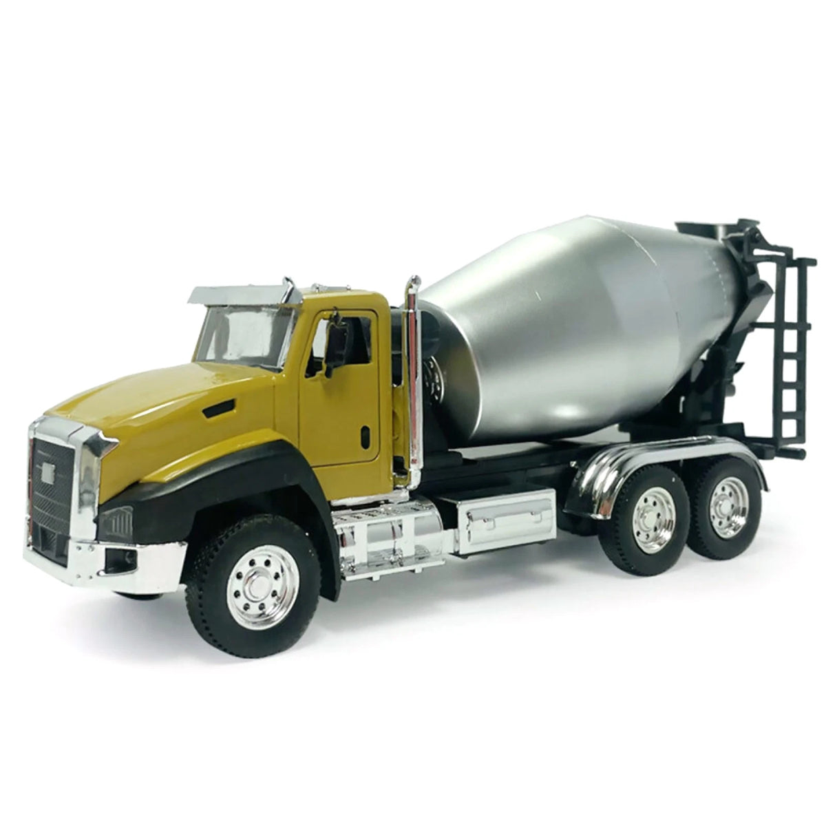 360° Rotatable Roller 1/50 Diecast Pull Back Alloy Mixer Truck Model Toy Gift