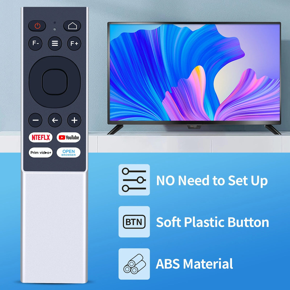 Replacement Remote Control For Aurzen EAZZE D1 Pro Smart Projector