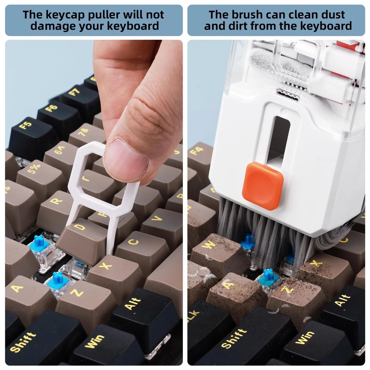 Ordilend Keyboard Cleaner & Laptop Cleaning Kit, All-in-1 for Computer White