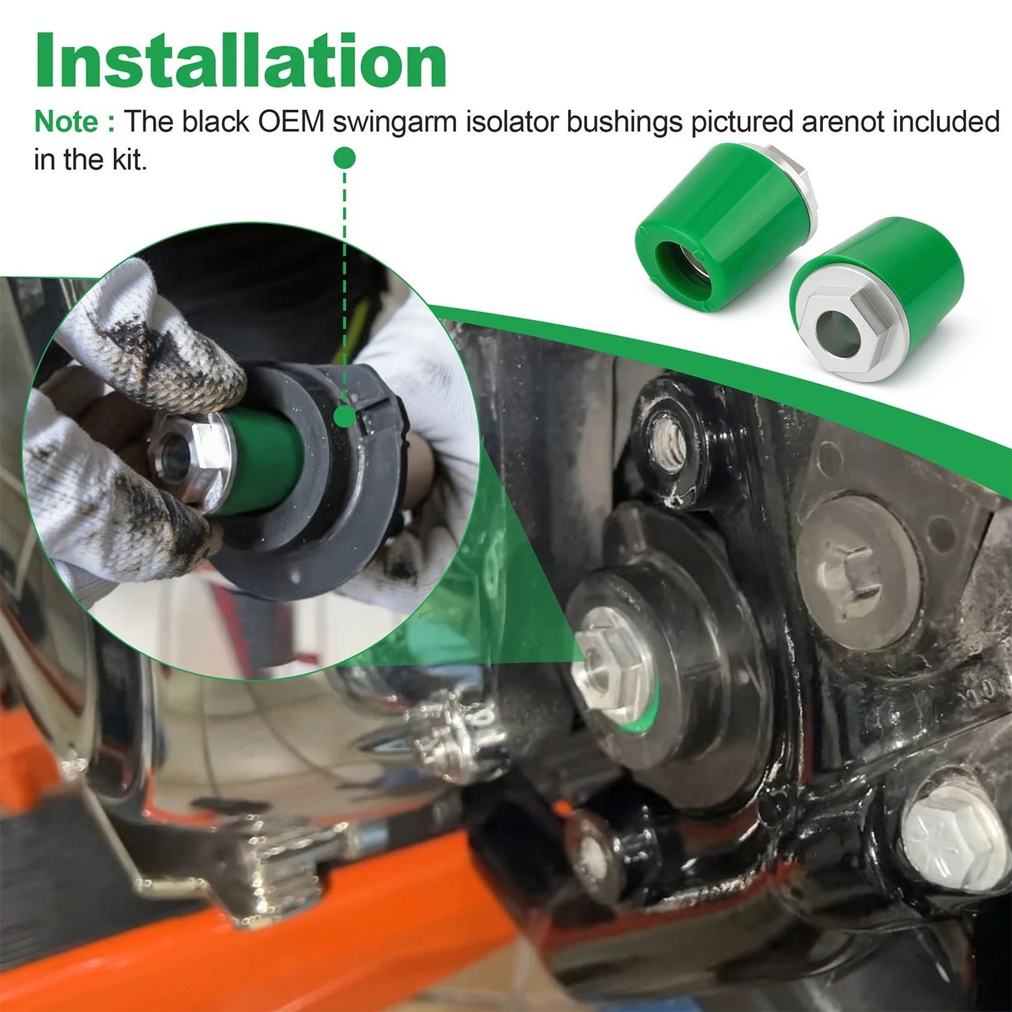 For Harley Davidson 2011-Current Gooden-Tite Swing Arm Reinforcement Bushings