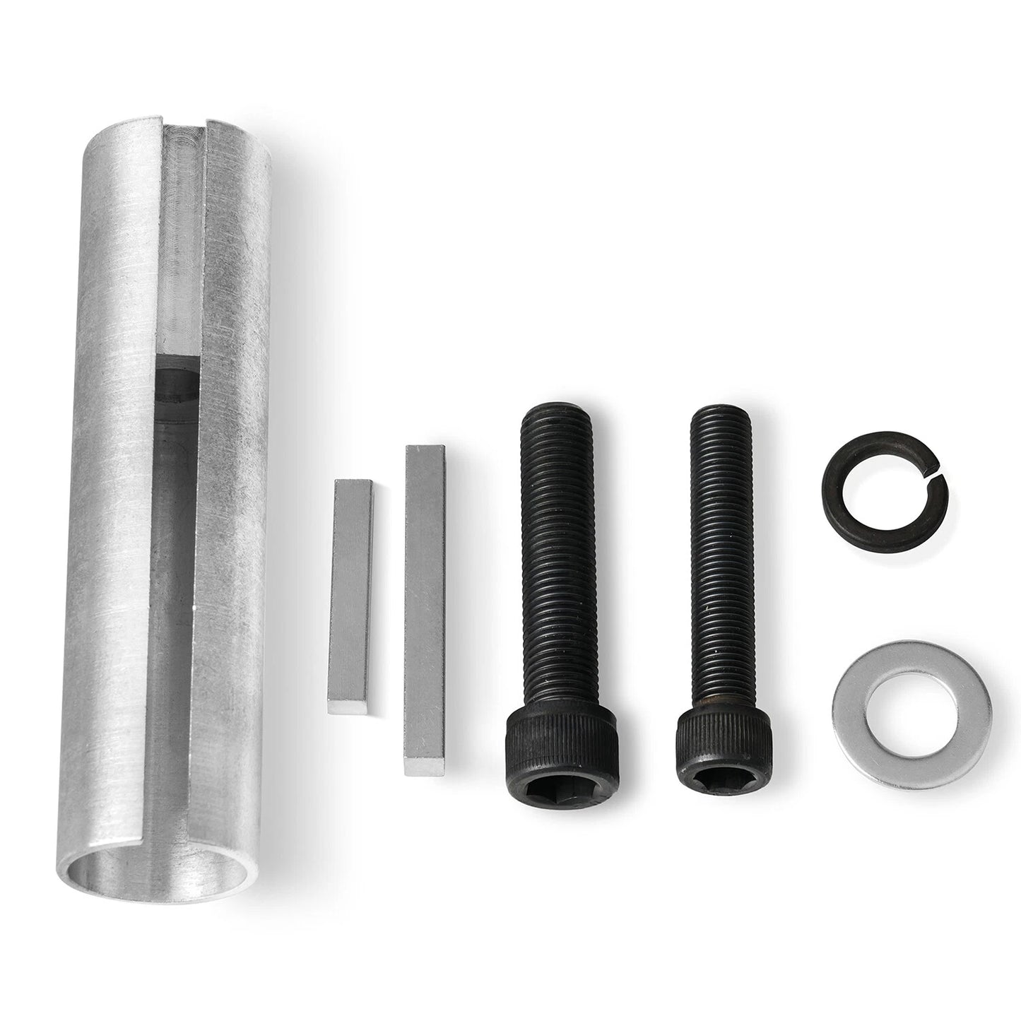 Extended 1 to 1 1/ 8in 1/4" Key Gas Engine pulley Crank Shaft Sleeve Adapter