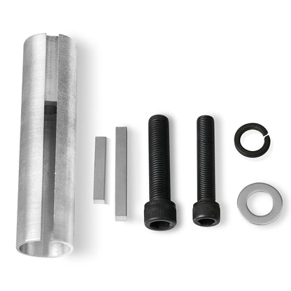 Extended 1 to 1 1/ 8in 1/4" Key Gas Engine pulley Crank Shaft Sleeve Adapter
