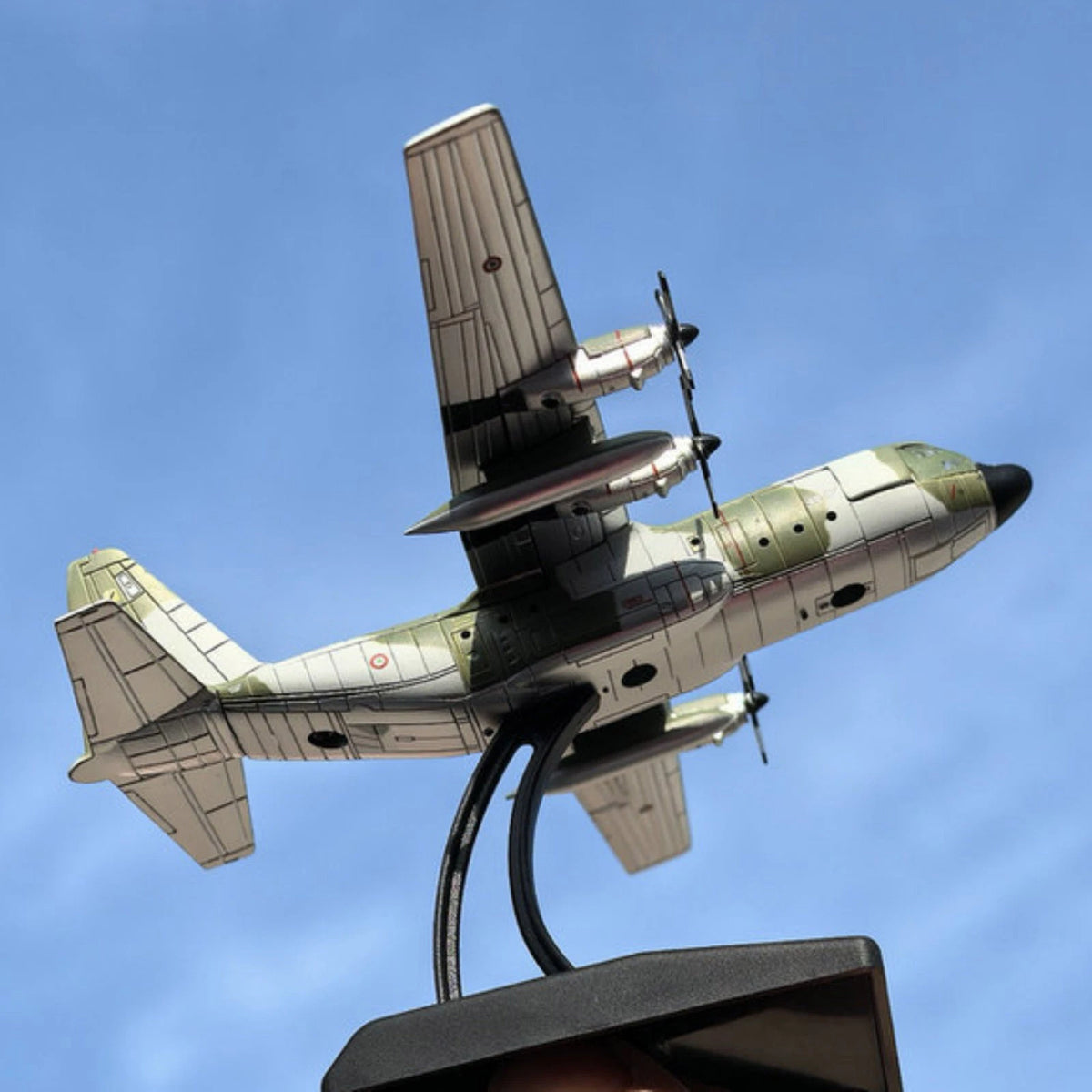 1/250 C-130H Hercules Alloy Aircraft Model US Air Force Transport 12cm Stand
