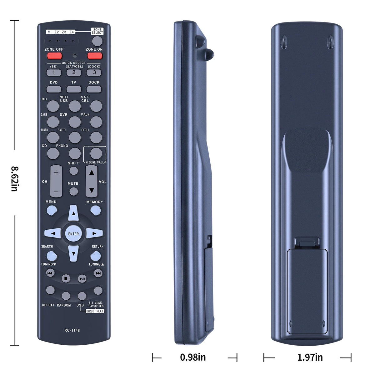 RC-1148 Remote Control For Denon AV Receiver AVR-3311 AVR-4311 AVR-A100