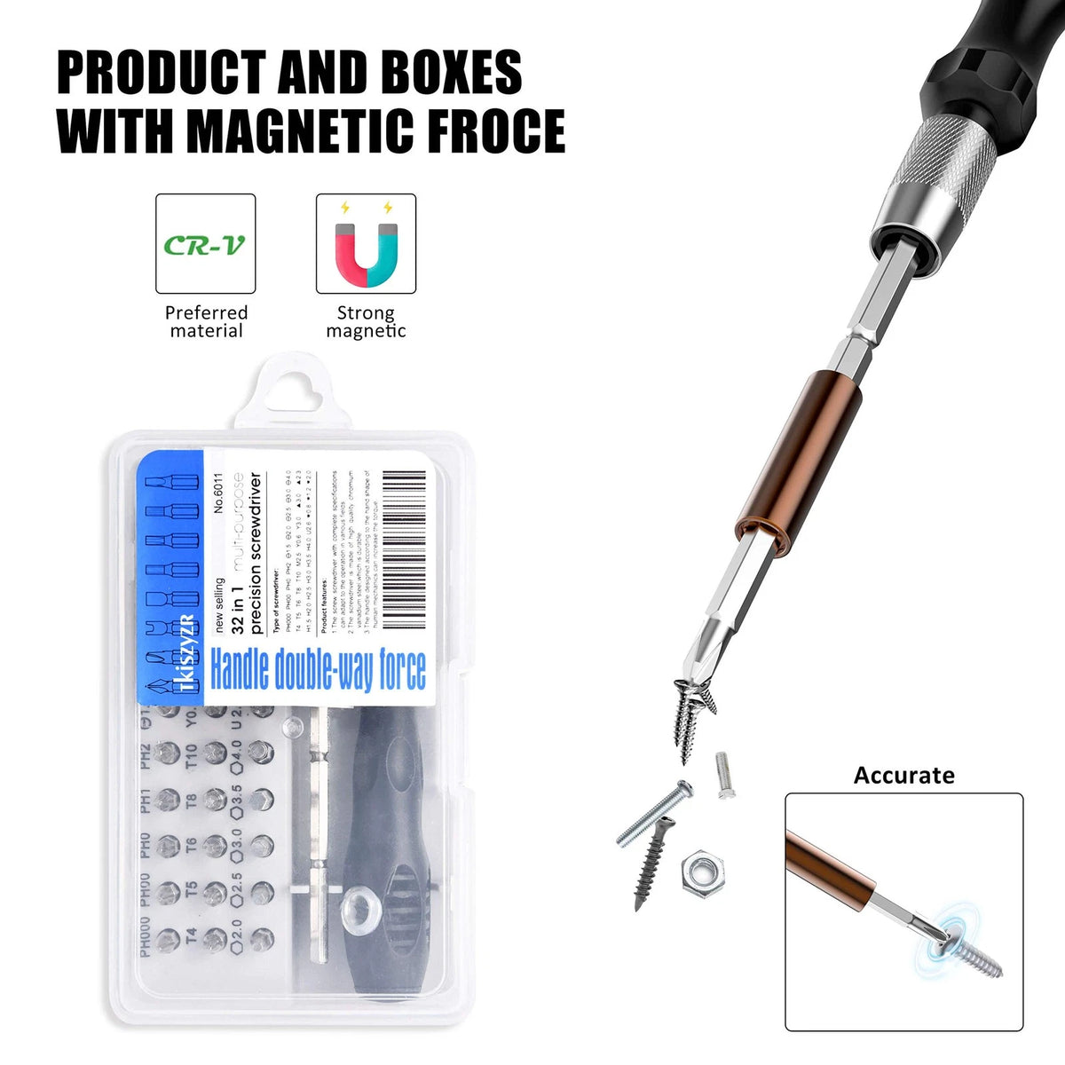32 In 1 Small Screwdriver Set, Mini Magnetic Set – 32 in 1