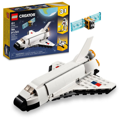 LEGO Creator 3 in 1 Space Shuttle Toys - Building pack of 1, White