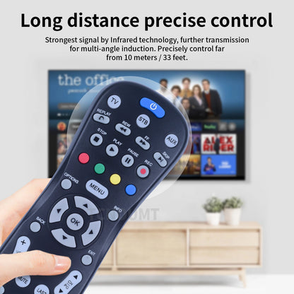 Universal For Entone RC45P-T2 Set Top Box Black Remote Control