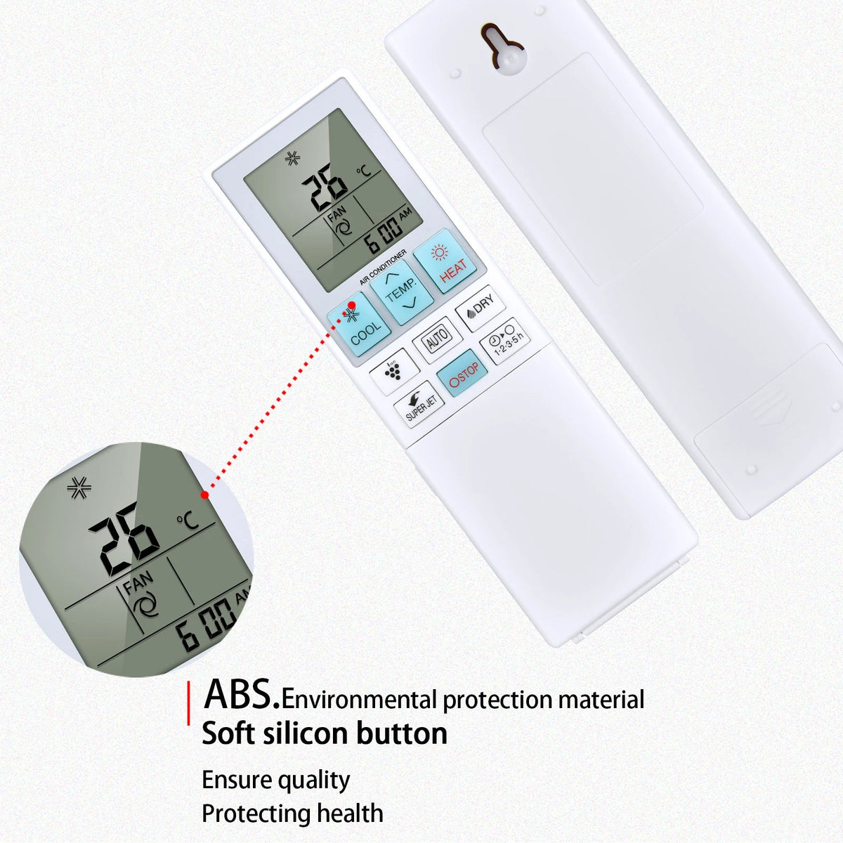 CRMC-B153JBEZ Replacement Remote Control For Sharp Air Conditioner