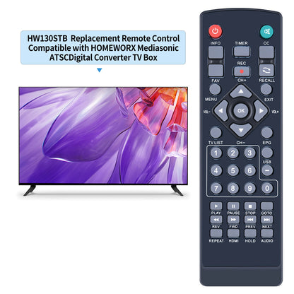 Remote Control For Mediasonic Homeworx HW130STB Digital TV Converter Box