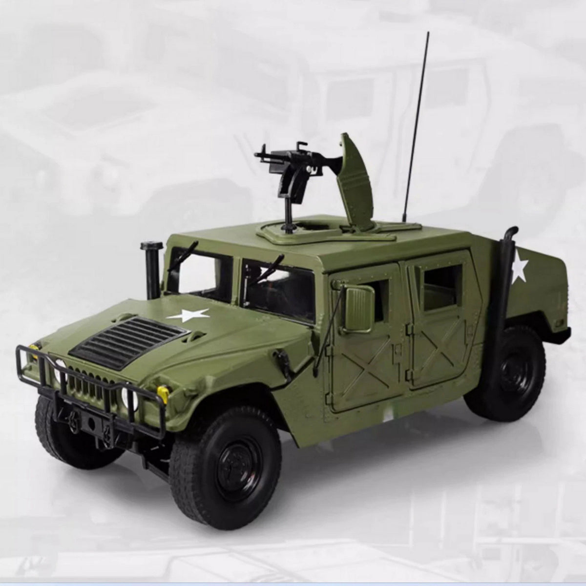 24cm Diecast Alloy 1/18 For Hummer Hmmwv Battlefield Vehicle Model Craft