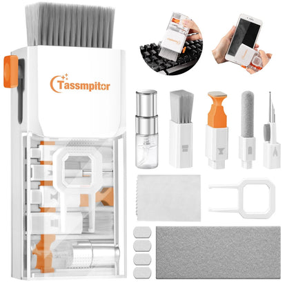 All-in-1 Keyboard Cleaner Laptop Cleaning Kit,Computer Bright White