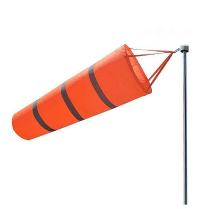 30" Long Orange Outdoor Reflective Belts Grommet Windsock Airport Wind SOCK