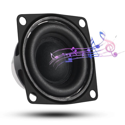 DWEII 2Pcs 2" 2inch 4Ohm 10W Full Range Audio Speaker Stereo Woofer 2PCS