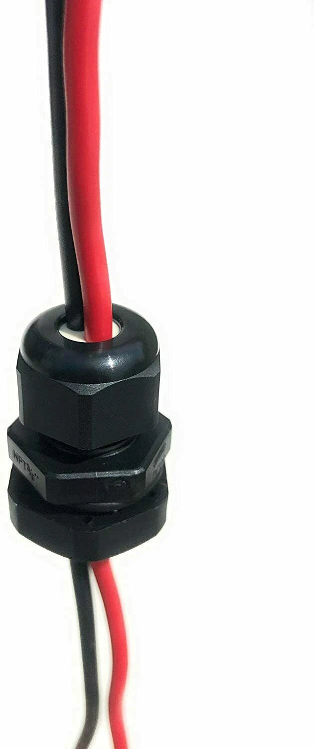 Fuel Cell 2 hole Electrical Bulkhead Fitting To Wire Fuel Pump Assembly
