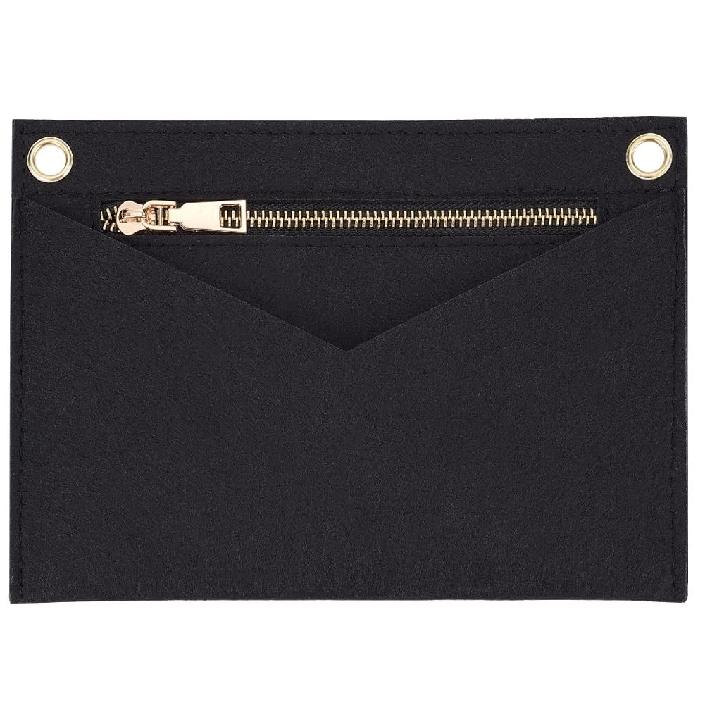 WADORN Crossbody Purse Conversion Kit for LV Kirigami Pochette, Felt Black