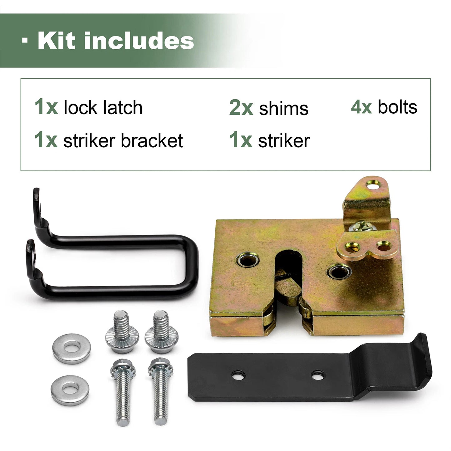 Lock Latch Striker Hardware Kit For Weather Guard Truck Box 7731