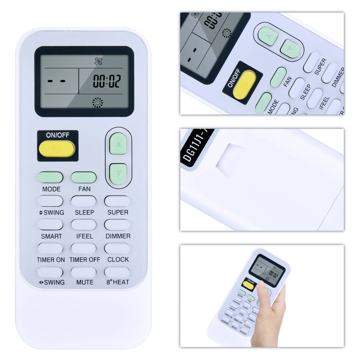 Replacement Remote Control For Hisense Air Conditioner DG11J1-71 DG11J1-72