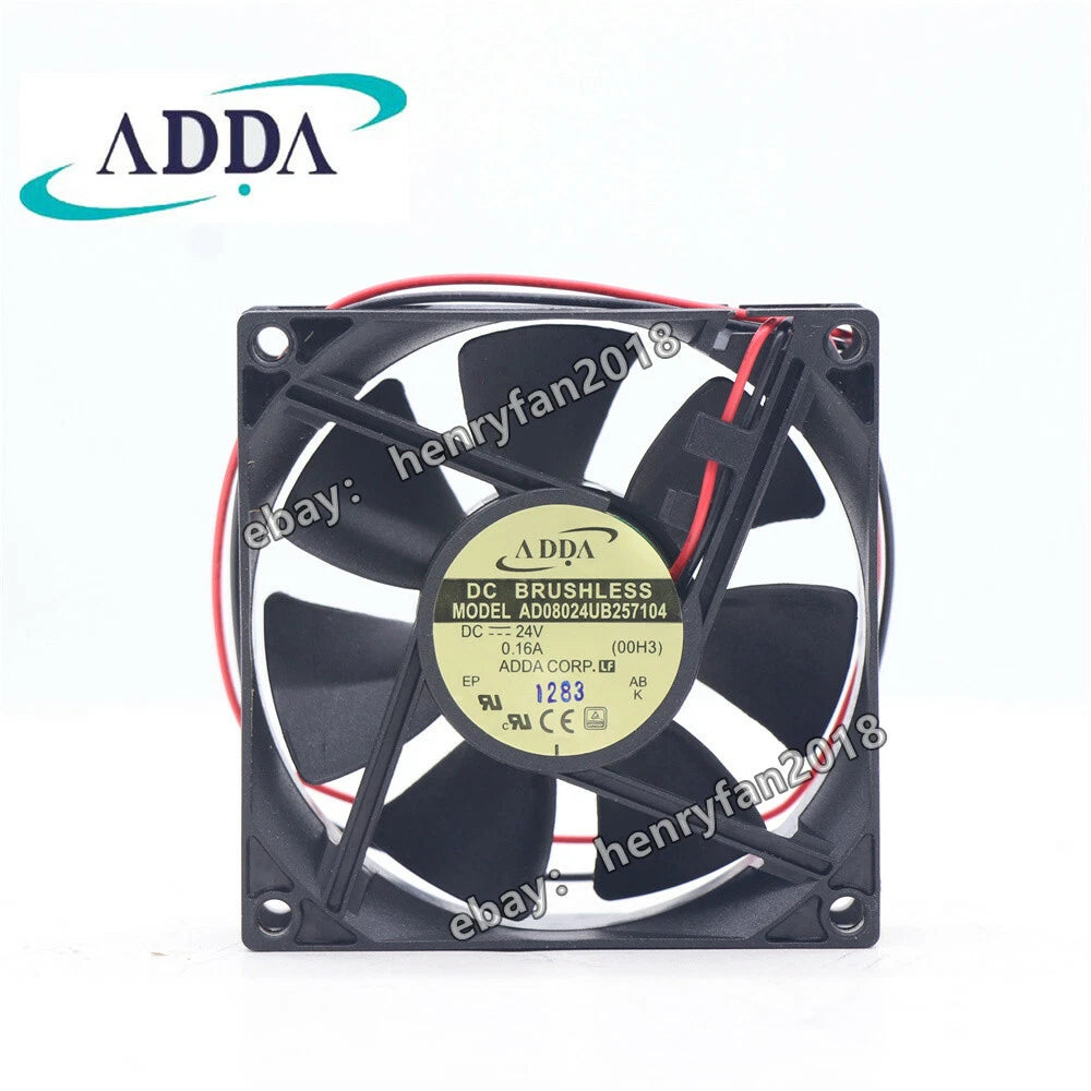 ADDA AD08024UB257104 AD0824UB-A71GL Axial Fan DC24V 0.16A 80*80*25MM Cooling Fan