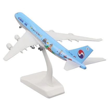 1:350 Diecast Alloy Korean Air Aircraft B747 Airplane Simulation Model Display