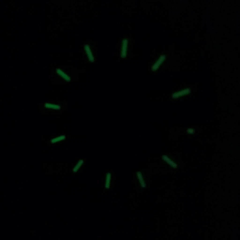 Green Luminous Steel Watch Dial Plate Replacement For Seiko NH35 NH35A Movement