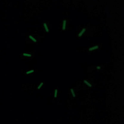 Green Luminous Steel Watch Dial Plate Replacement For Seiko NH35 NH35A Movement