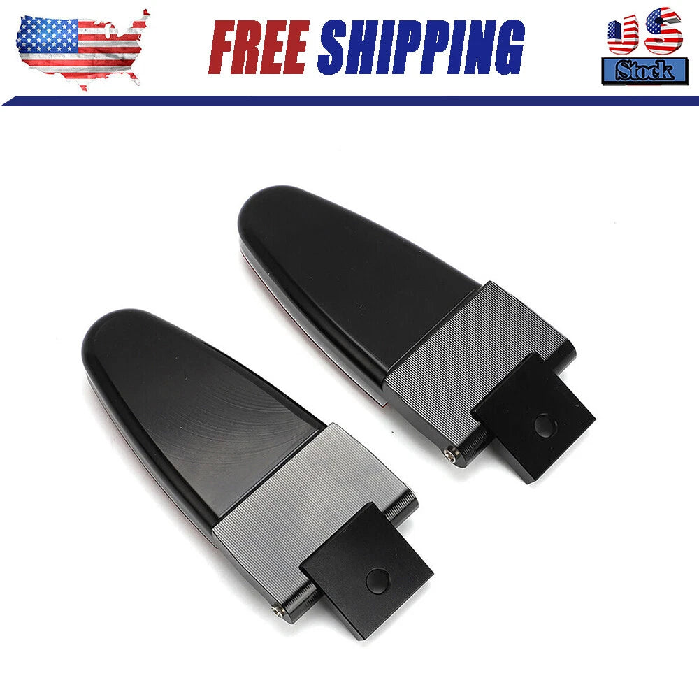 2 All Glass Rear Door Hinges with Hardware 103528-100XL/100LE for LEER Truck Cap