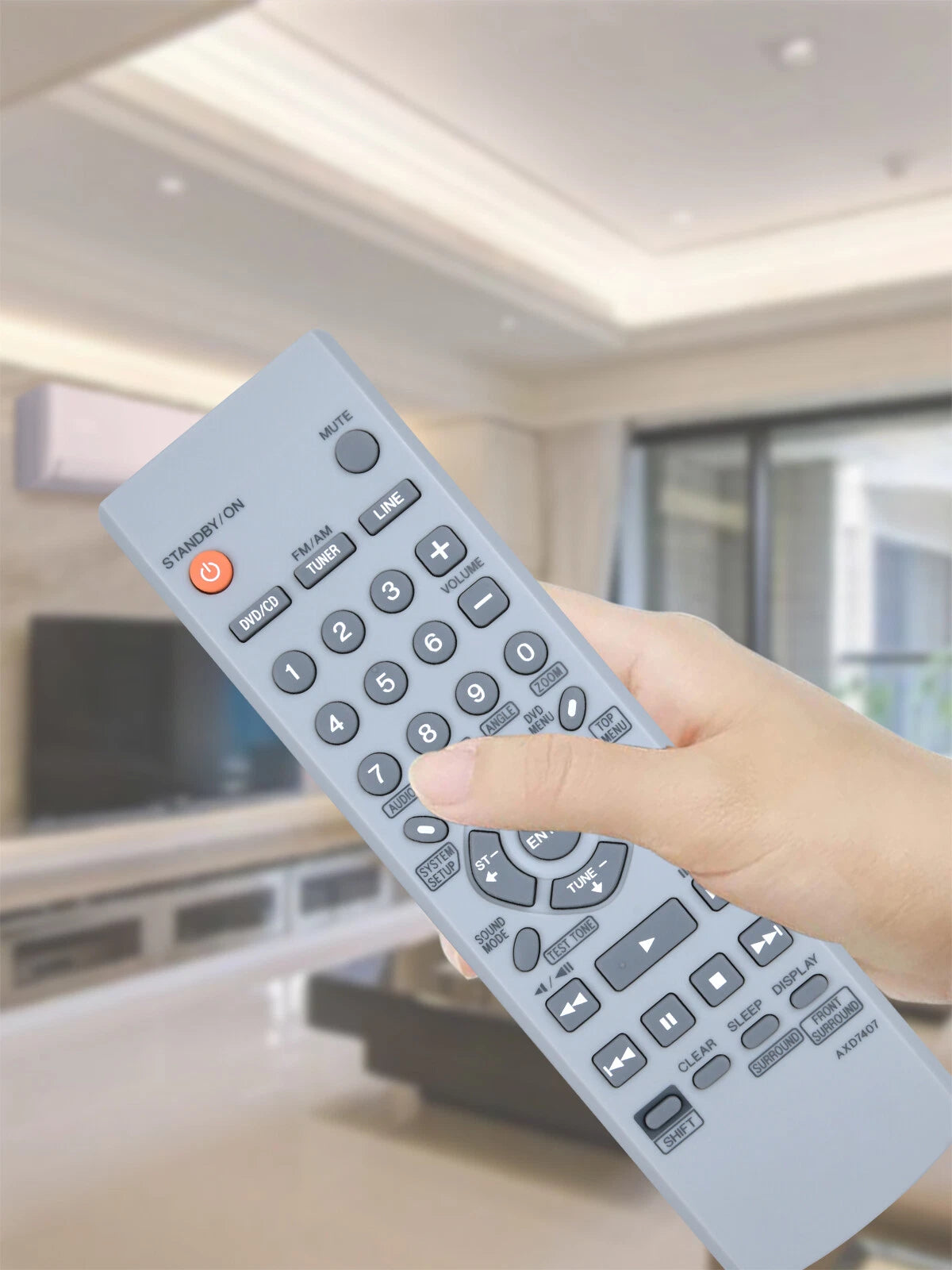 AXD7407 Replacement Remote Control For Pioneer XV-DV232 XV-DV240 XV-DV350