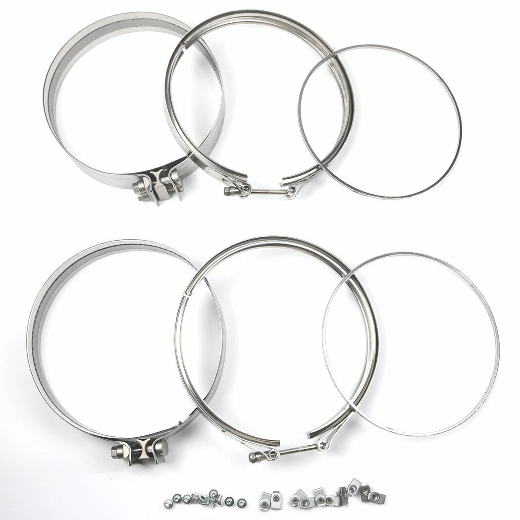 Filter Clamp & Gasket DETROIT DD13 DD15 A680950202 A6809950302 A6804910480
