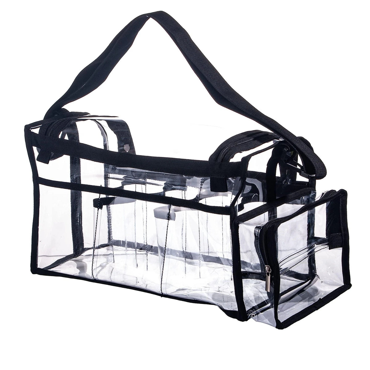 Large Professional Free Standing Clear PVC Makeup Artist Set Bag