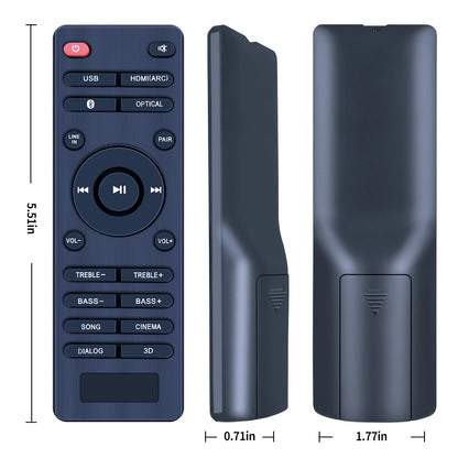 Replacement Remote Control For Blaupunkt LS 1825 Soundbar