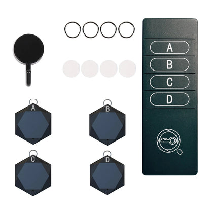4-in-1 Key Finder Wireless Alarm Anti Lost Key Wallet Tag Tracker Accessories