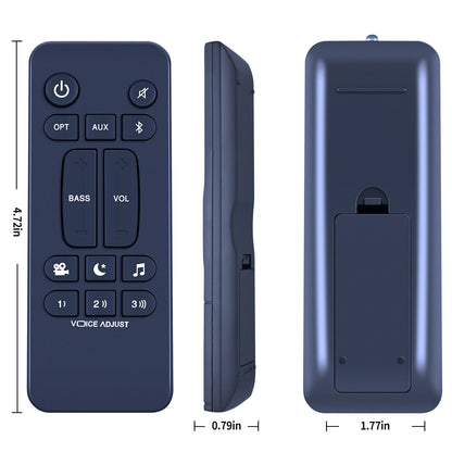 For Polk Audio Signa S2 Ultra-Slim TV Sound Bar Replacement Remote Control