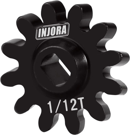 INJORA Underdrive Gears Differential Axle Steel 1/12T Worm Gears...