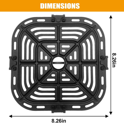 Air Fryer Grill Pan for COSORI Pro LE 5 8.26 x For 5QT, Black