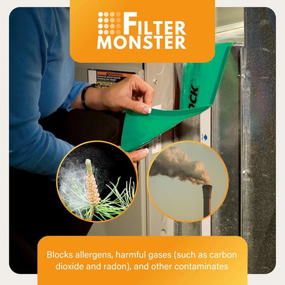 FilterLock Furnace Filter Slot Seal – Magnetic Cover for Any 1” Furnace...