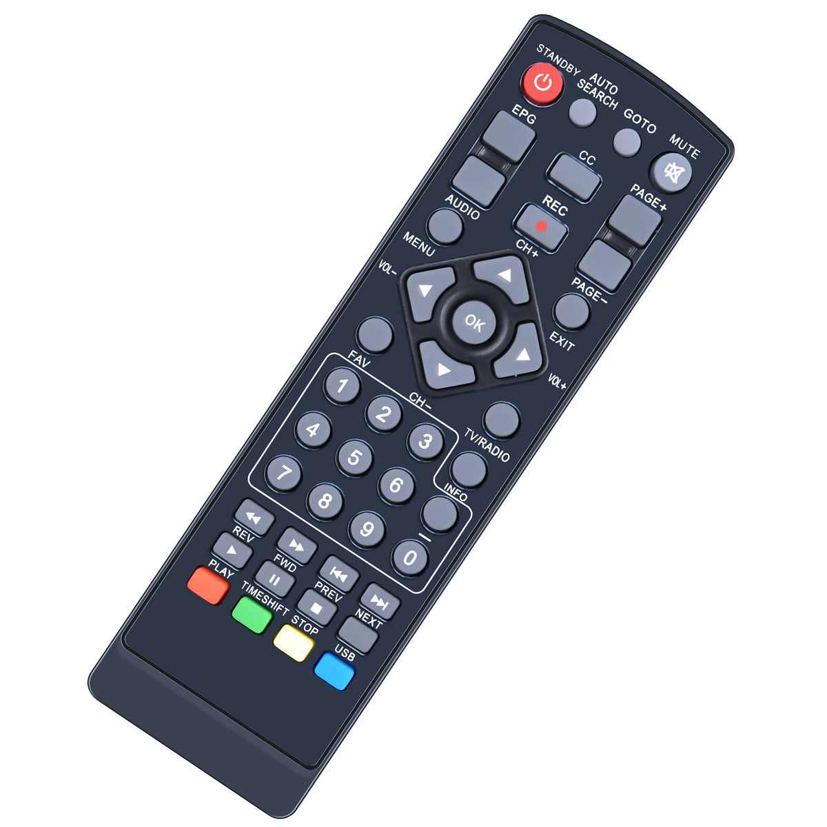 Replacement Remote Control For KORAMZI CB-100 Digital TV converter Box