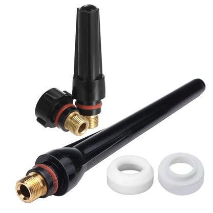 Zinger 53pcs TIG Welding Torch Stubby Gas Lens #10 Glass 53PCS, Multicolor