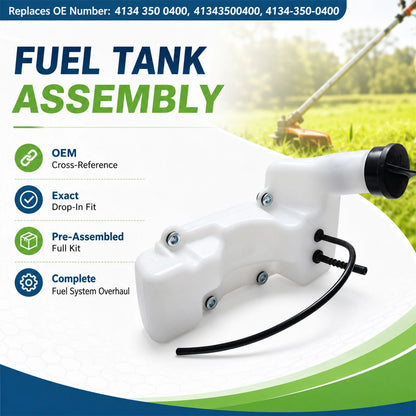 Vented Fuel Tank Assembly 4134 350 0400 For Stihl FS250 FS300 FS350 Trimmer