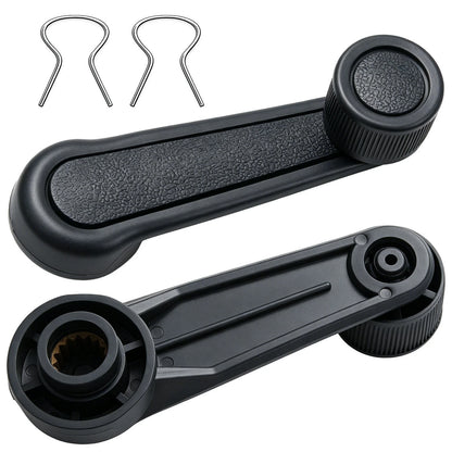 2PCS ABS Gray Interior Window Crank Handle Fits for Toyota Starlet 1981-1984