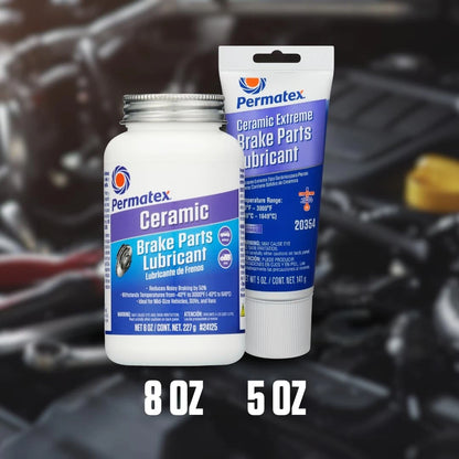 Permatex 24125 8 Fl Oz. (8 Vehicles), Ceramic Extreme Brake Parts Lubricant