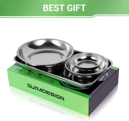 Magnetic Tray 4-Piece, Large Parts and Round Parts...