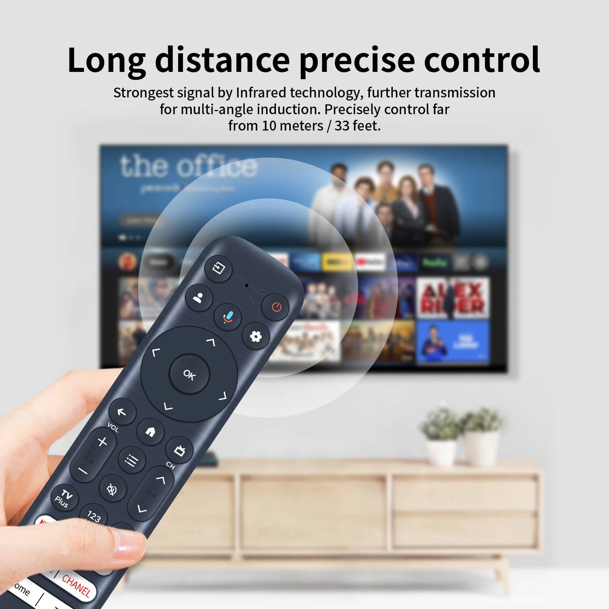 RC923 FMB1 Voice Remote Control For TCL TV Q650G Q750G QM850G S450G Series