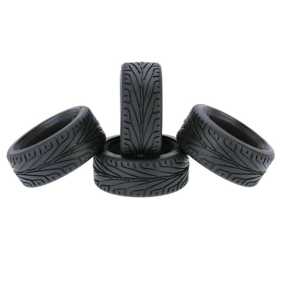4Pack Rubber Tires Tyres For Wltoys A949 A959 A969 A979 K929 A959-b 1/18 RC Car